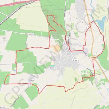 Bois de Clausonne et Costière - Meynes GPS track, route, trail