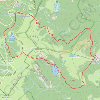 Tour des 2 Honneck GPS track, route, trail