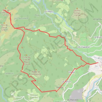 Tête de colle basse GPS track, route, trail