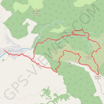 4-45-2 Milusinac-Krstatac-Bogova vrata GPS track, route, trail