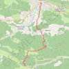 De Montségur à Lavelanet GPS track, route, trail