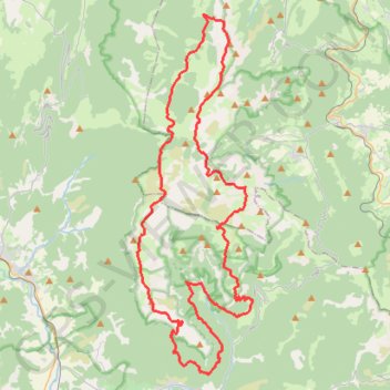 Tour des Hauts Plateaux du Vercors, Archiane-Archiane GPS track, route, trail