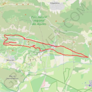 D'Eyguieres aux Caisses de Jean-Jean GPS track, route, trail