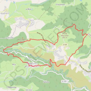 Circuit du Tracol GPS track, route, trail