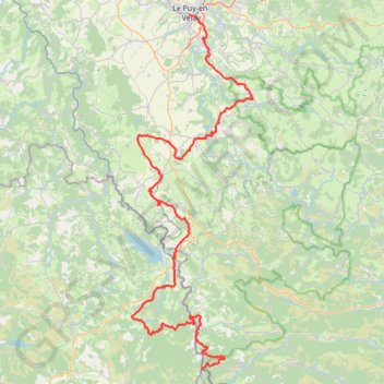 GR70 Chemin Stevenson Du Puy en Velay (Haute-Loire) à La Bastide-Puylaurent (Lozère) GPS track, route, trail