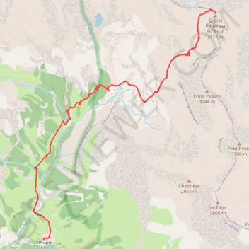 Grand Pinier GPS track, route, trail