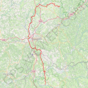 La Méchaussie - Rocamadour GPS track, route, trail