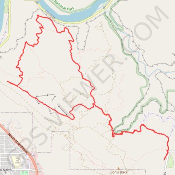 Slickrock, Moab (Utah, USA) GPS track, route, trail