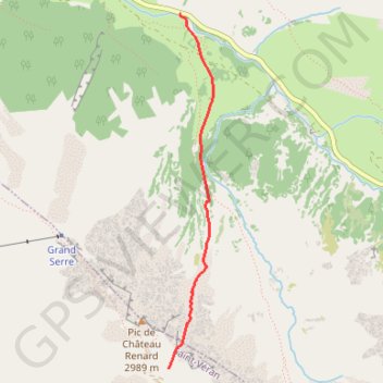 Pic de Château Renard GPS track, route, trail