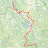 GR470 Chemin de l'Allier. De Pont d'Alleyras (Haute-Loire) à La Bastide-Puylaurent (Lozère) GPS track, route, trail