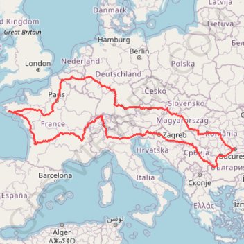 Tour d'Europe GPS track, route, trail