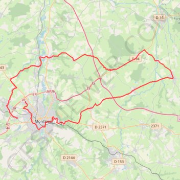 Domérat Cyclisme GPS track, route, trail