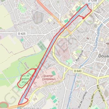 Quai Devigne GPS track, route, trail