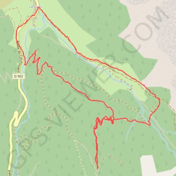 Cervieres sentier botanique GPS track, route, trail