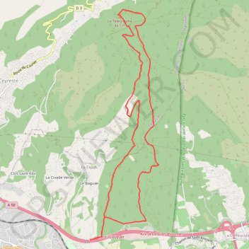 Le Télégraphe à partir des Plaines Baronnes GPS track, route, trail