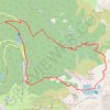 Cascade de l'Oursiere et lacs Robert GPS track, route, trail