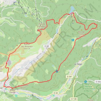 Tour de la Vallée du Chajoux - La Bresse GPS track, route, trail