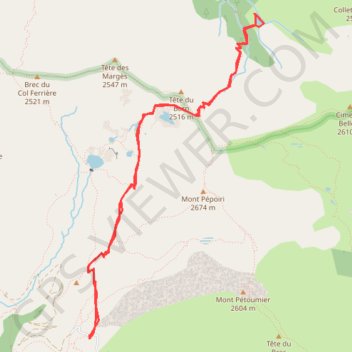 Rando Millefond-Lac de Barn GPS track, route, trail