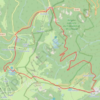 Sentier des Roches GPS track, route, trail