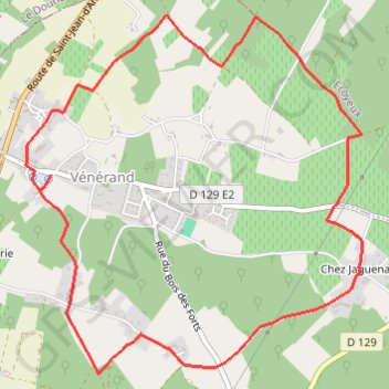 Circuit des Fontaines - Vénérand GPS track, route, trail