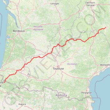 GR® 65, le chemin du Puy _ l’appel de Compostelle GPS track, route, trail