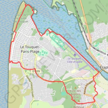 Le Touquet GPS track, route, trail