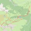 Esturou, Mail de la Cuette en circuit depuis le plateau de Houndas GPS track, route, trail