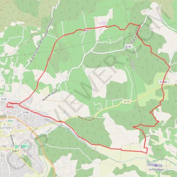 Boucle Est Lambesc GPS track, route, trail