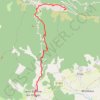 Montagne de lure GPS track, route, trail