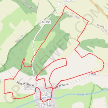 Circuit du Bois des Loups GPS track, route, trail