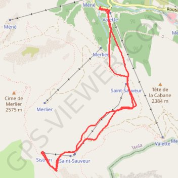 Isola - Cime de Sistron GPS track, route, trail