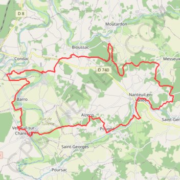 Condac Rejallant - Circuit VTT n°4 - 41km GPS track, route, trail