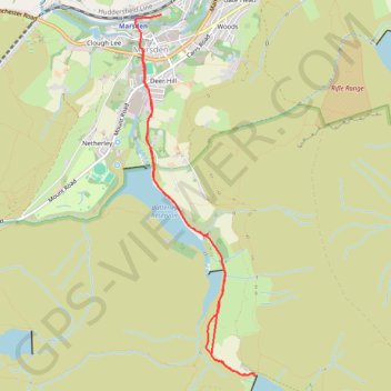 Kirklees Way from Marsden to Blakeley Reservoir GPS track, route, trail