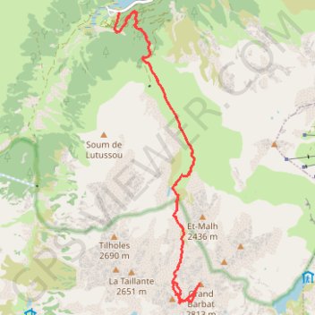 Le Grand Barbat GPS track, route, trail