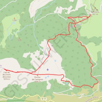 Cap de Bouirex GPS track, route, trail