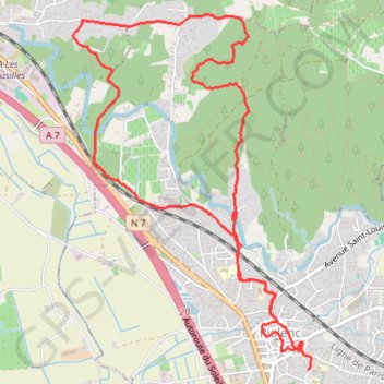 Valbonette - Piolenc GPS track, route, trail