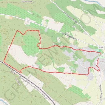 Les Bories d'Eguilles GPS track, route, trail