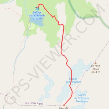 Roche de la Muzelle GPS track, route, trail