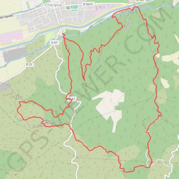 Charleval Chapelle-Sainte-Anne-de-Goiron - Mont Trésor GPS track, route, trail