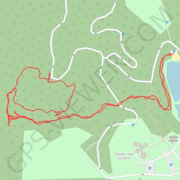 Hidden Lake Gardens Kettle Hole Trail GPS track, route, trail