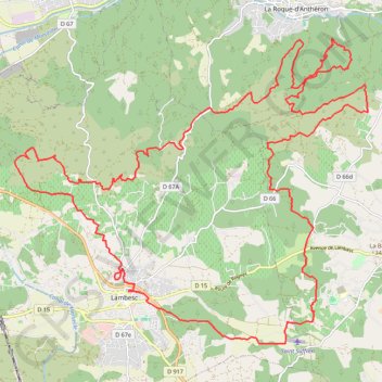 Lambesc GPS track, route, trail