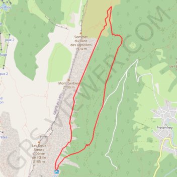 Boucle Est du Mont Gerbier GPS track, route, trail
